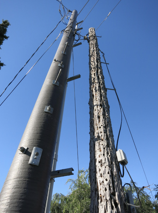 Composite (fiberglass) utility pole